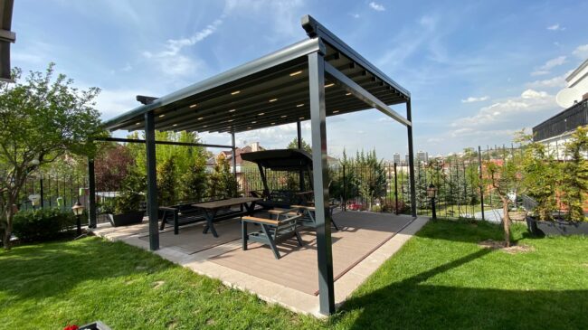 Angora Evleri Bahçe Pergola Projesi